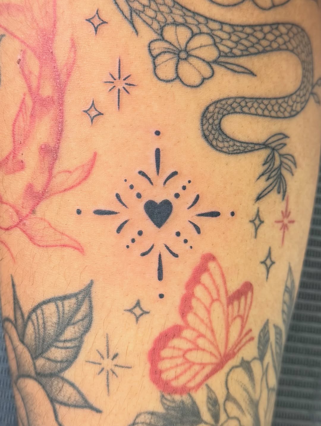Tattoo by @inkedbycora — illustrative, fine_line