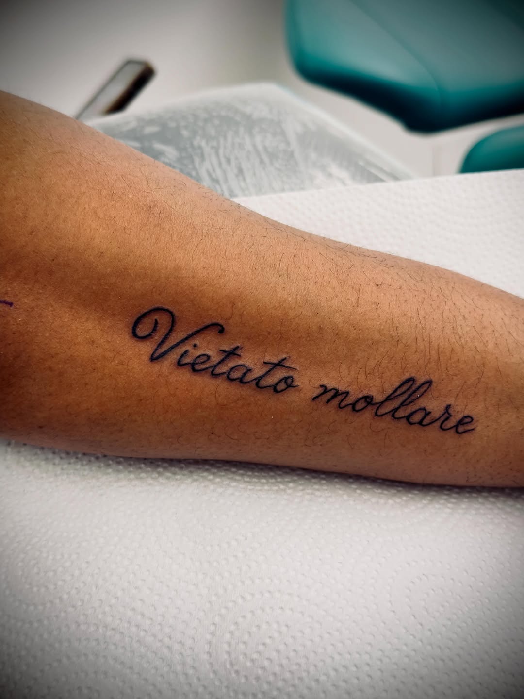 Tattoo by @503_tattoo_piercing — lettering_script, fine_line