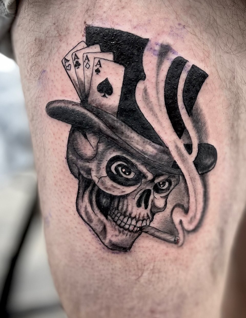 Tattoo by @kellykalani — black_and_grey, realism