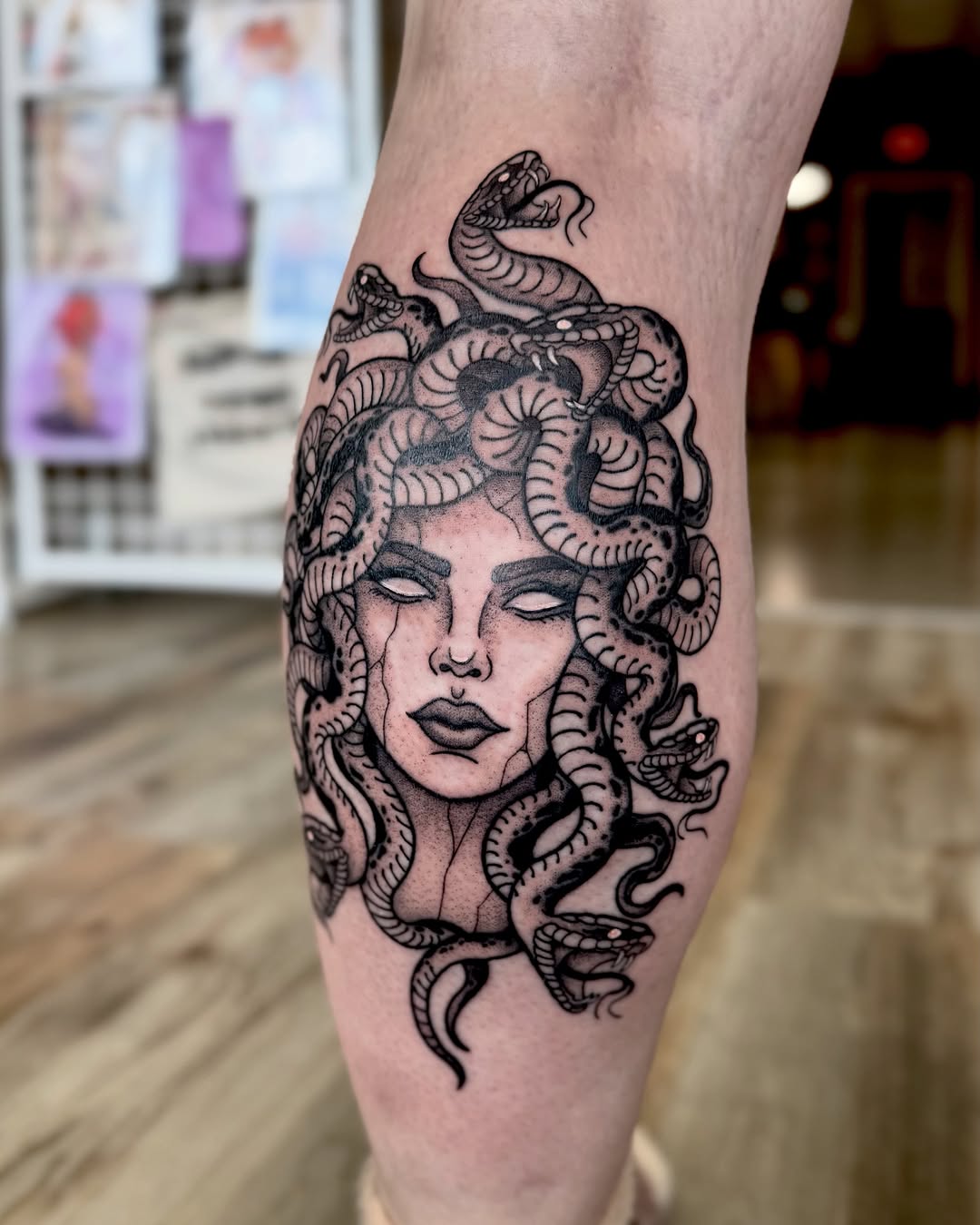 Tattoo by @inkofeden — blackwork