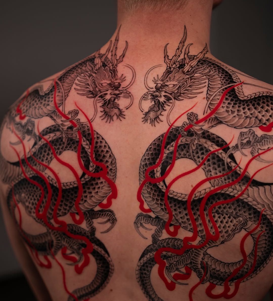 Tattoo by @bayun.tattoos โ japanese_irezumi, black_and_grey