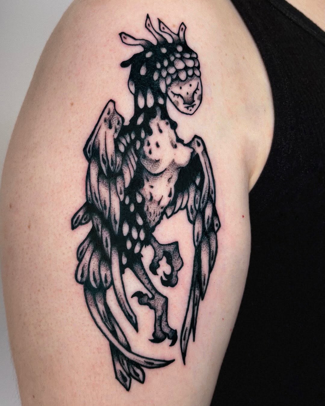 Tattoo by @unsaintlytattoo — dotwork