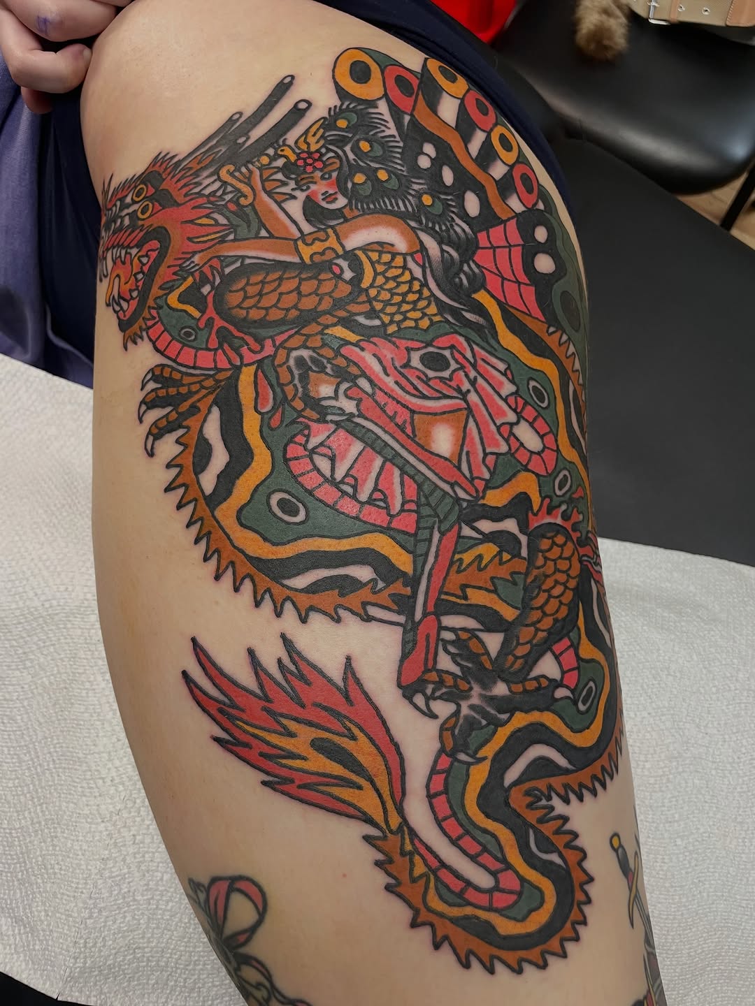 Tattoo by @pizzabref — american_traditional, neo_traditional