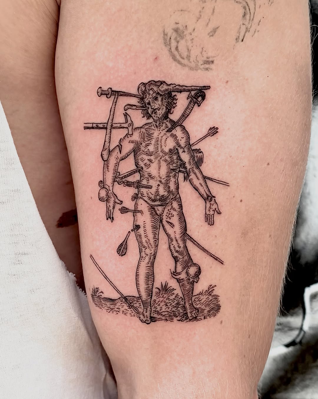 Tattoo by @kylahamin — illustrative, black_and_grey