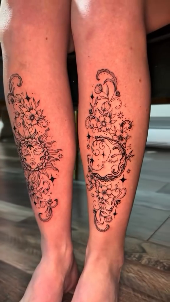 Tattoo by @jamywinters_ink_nails — illustrative, dotwork