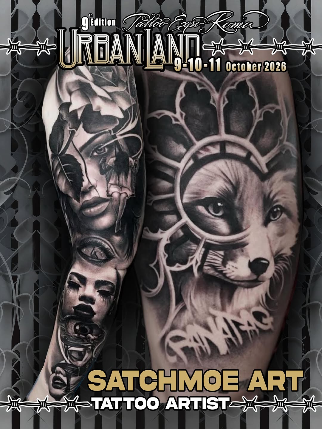 Tattoo by @satchmoe_art — black_and_grey, realism