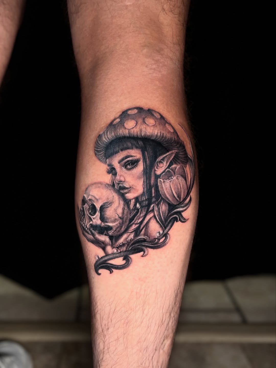 Tattoo by @antutattu β dark_realism, black_and_grey
