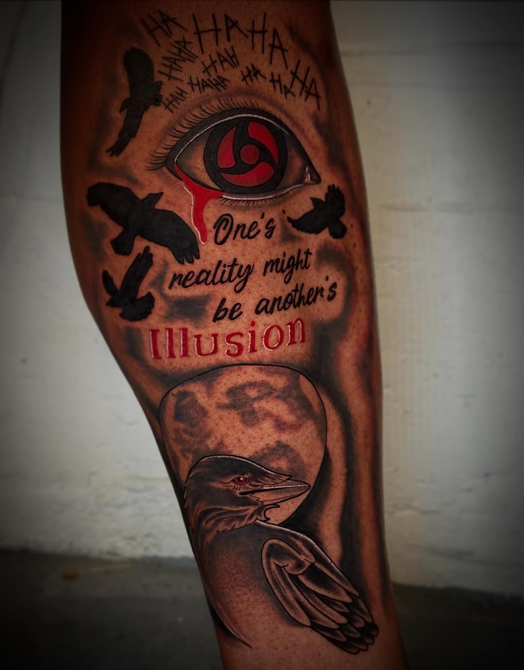 Tattoo by @hannahscustoms — black_and_grey, illustrative