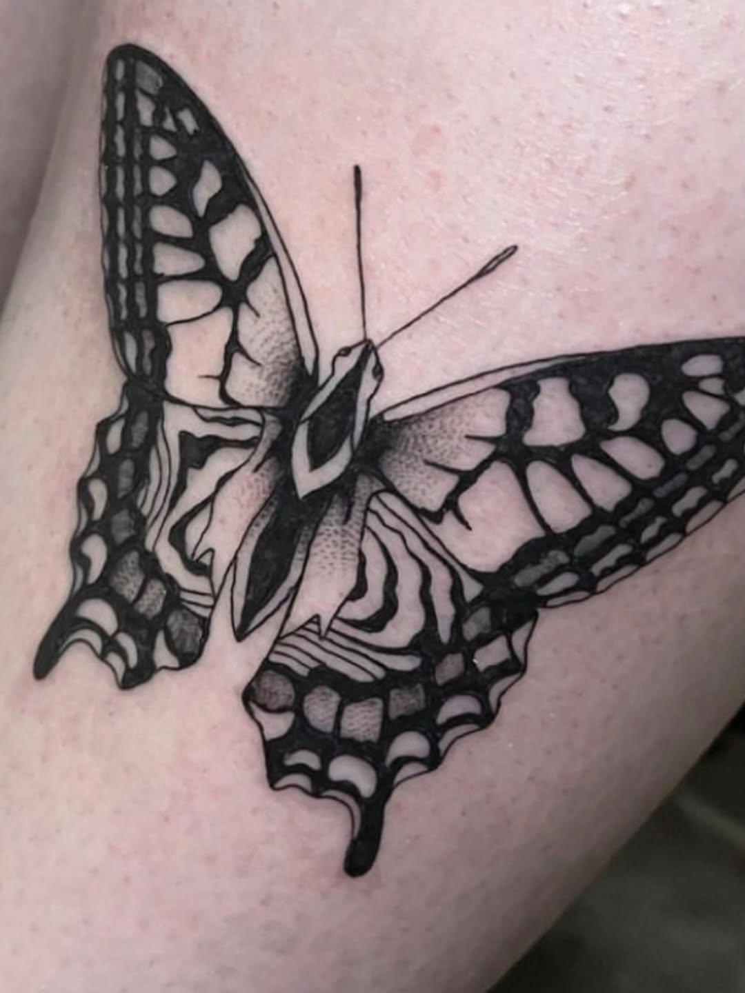 Tattoo by @cassandratattoos — illustrative, black_and_grey