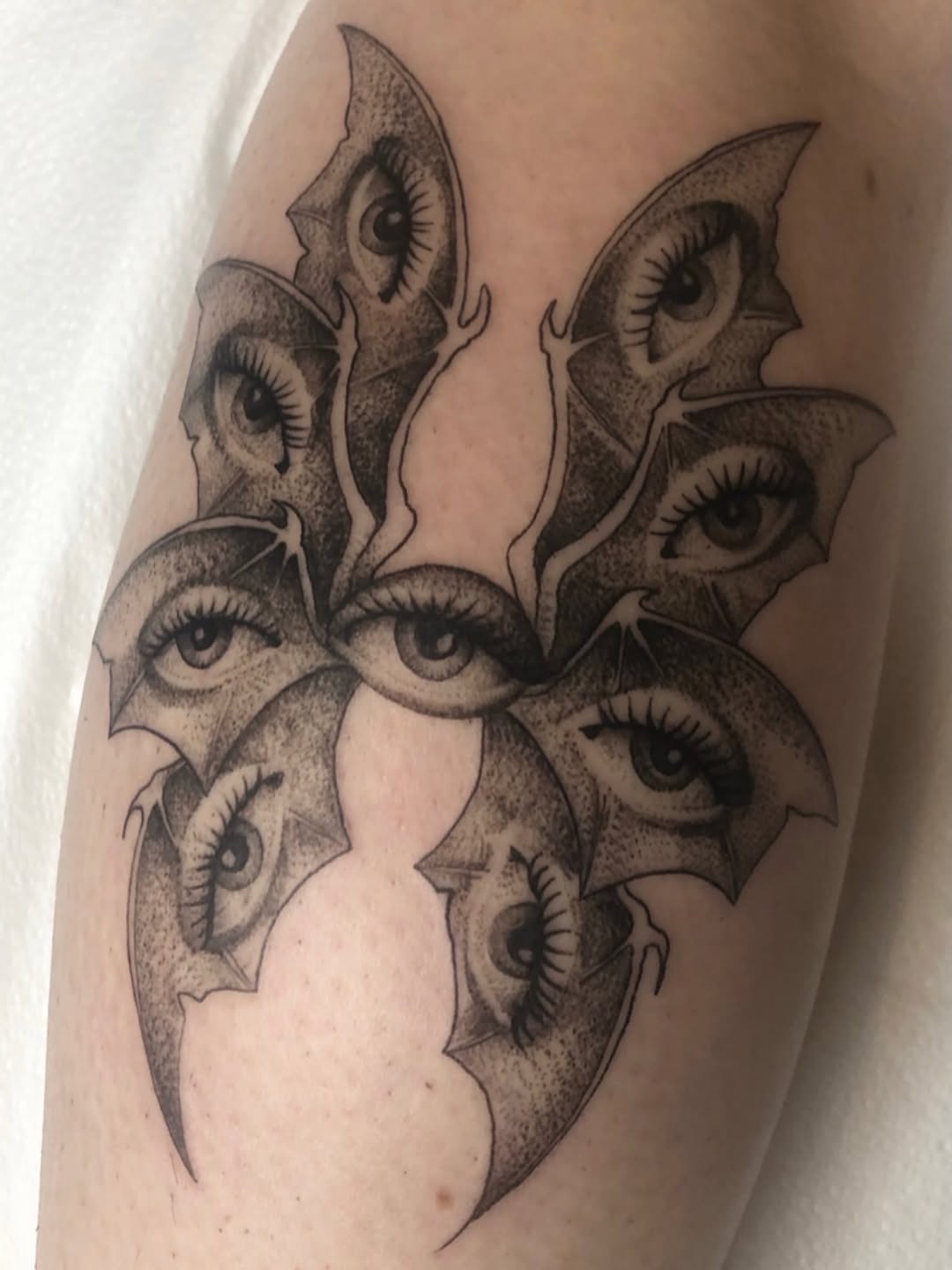 Tattoo by @cassandratattoos — blackwork, illustrative
