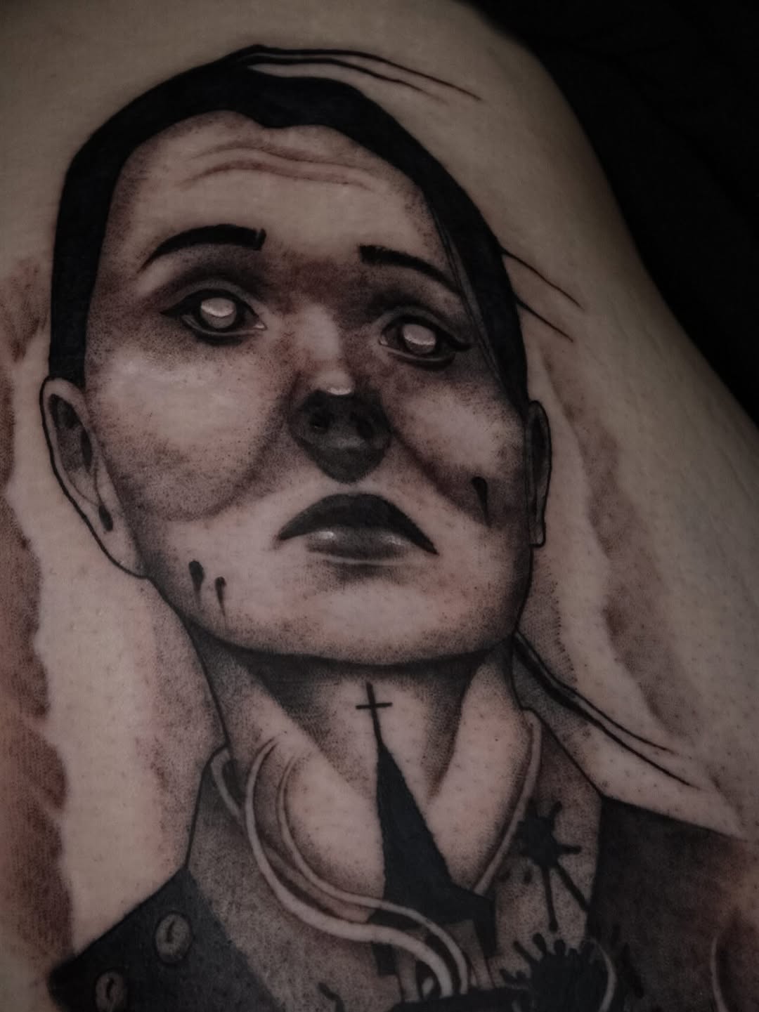 Tattoo by @danielm.ttt — dark_realism, black_and_grey