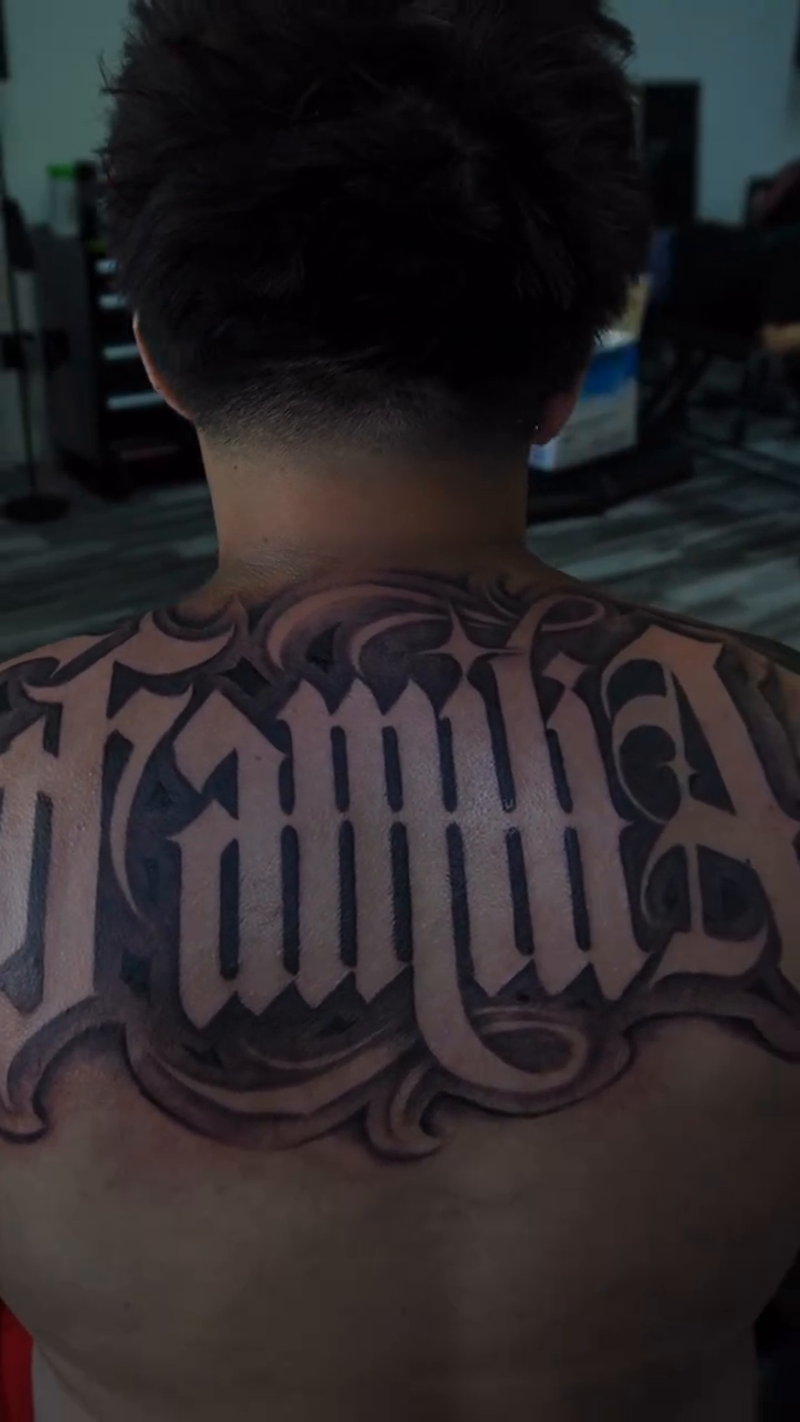 Tattoo by @rico_tattoos.3 โ lettering_script, black_and_grey
