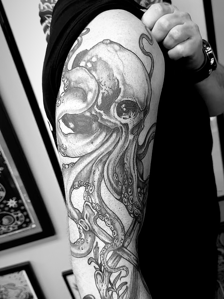 Tattoo by @joekhay — black_and_grey, realism