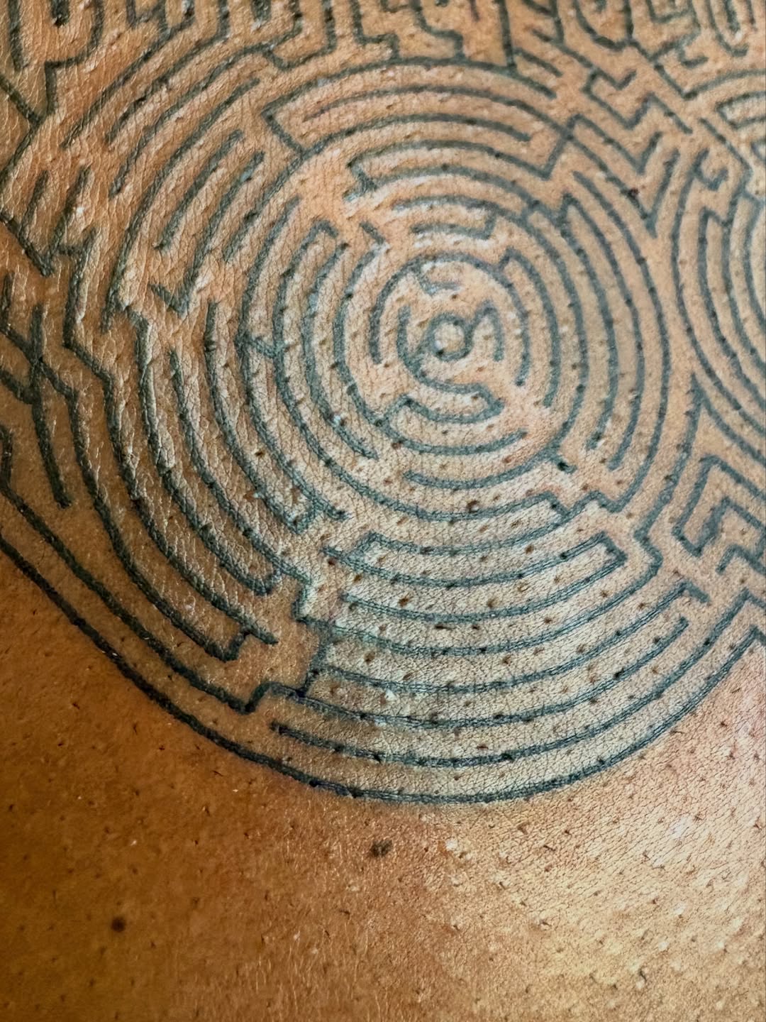 Tattoo by @kimberteatro — geometric, blackwork