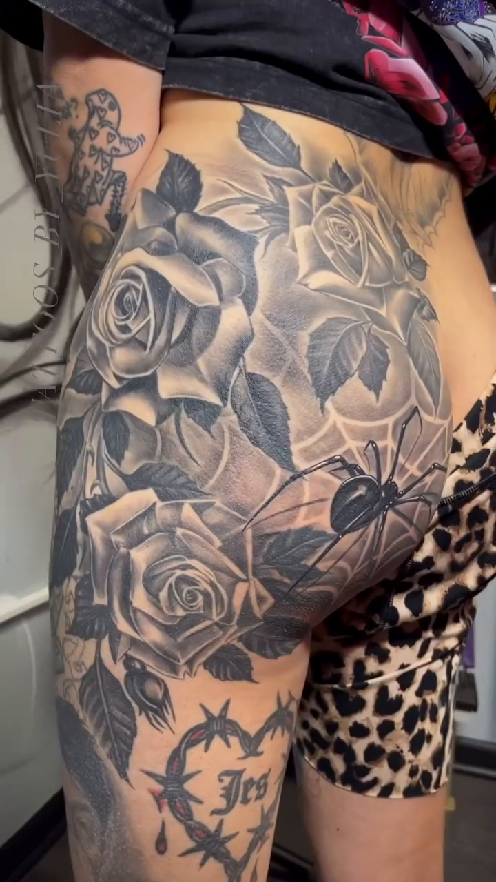 Tattoo by @tattoos_by_yulia — black_and_grey, realism