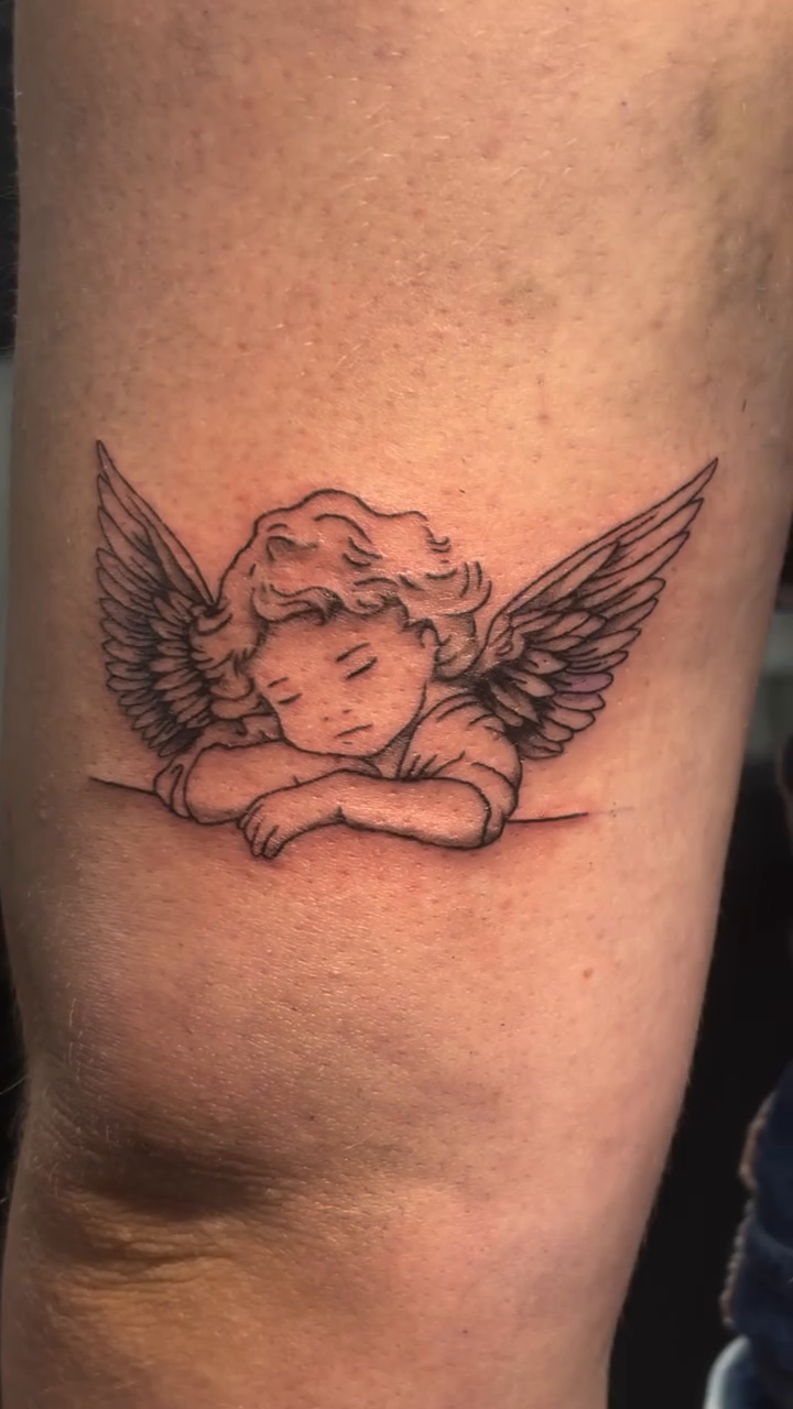 Tattoo by @sakurastabs β fine_line, black_and_grey