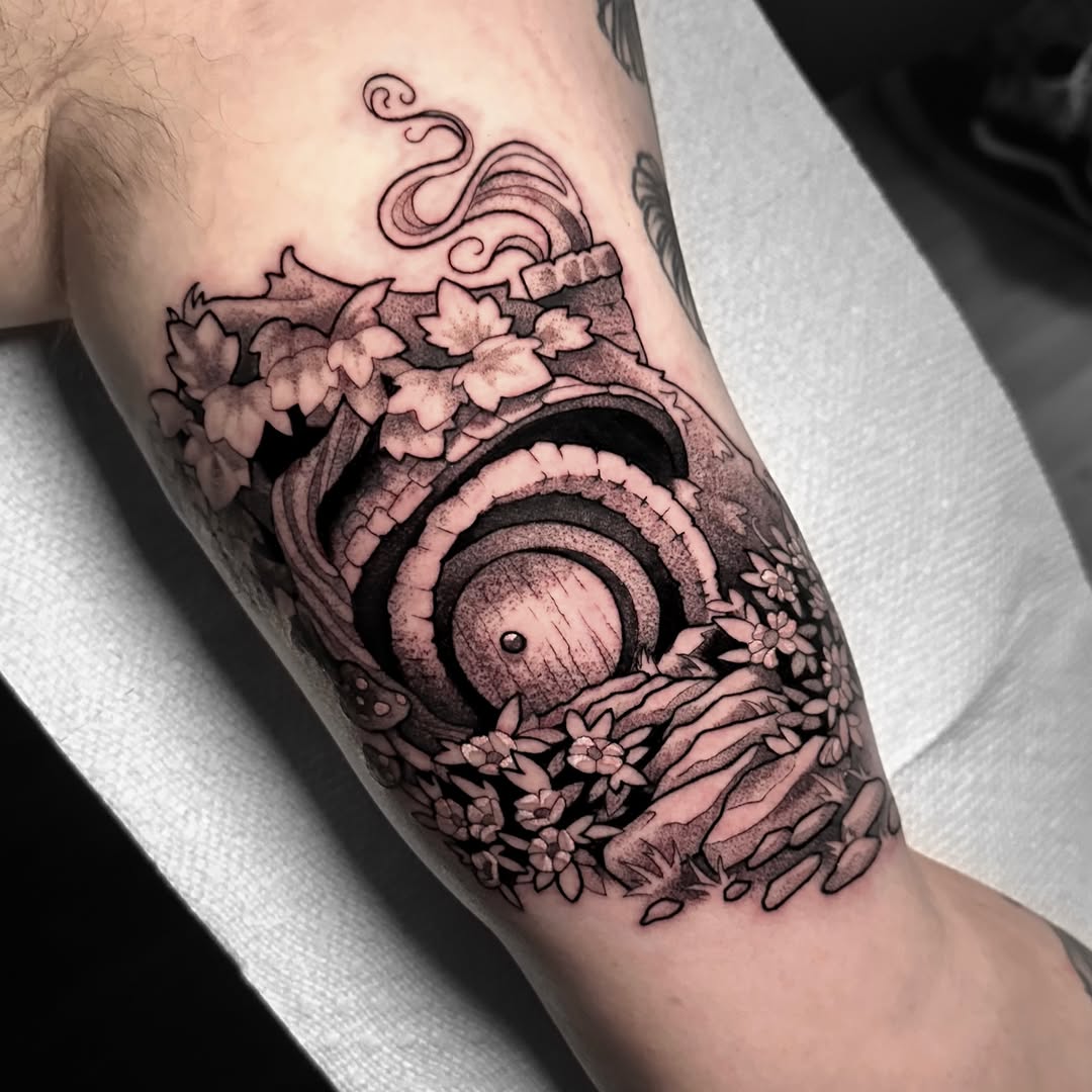 Tattoo by @fear.boner — realism, black_and_grey