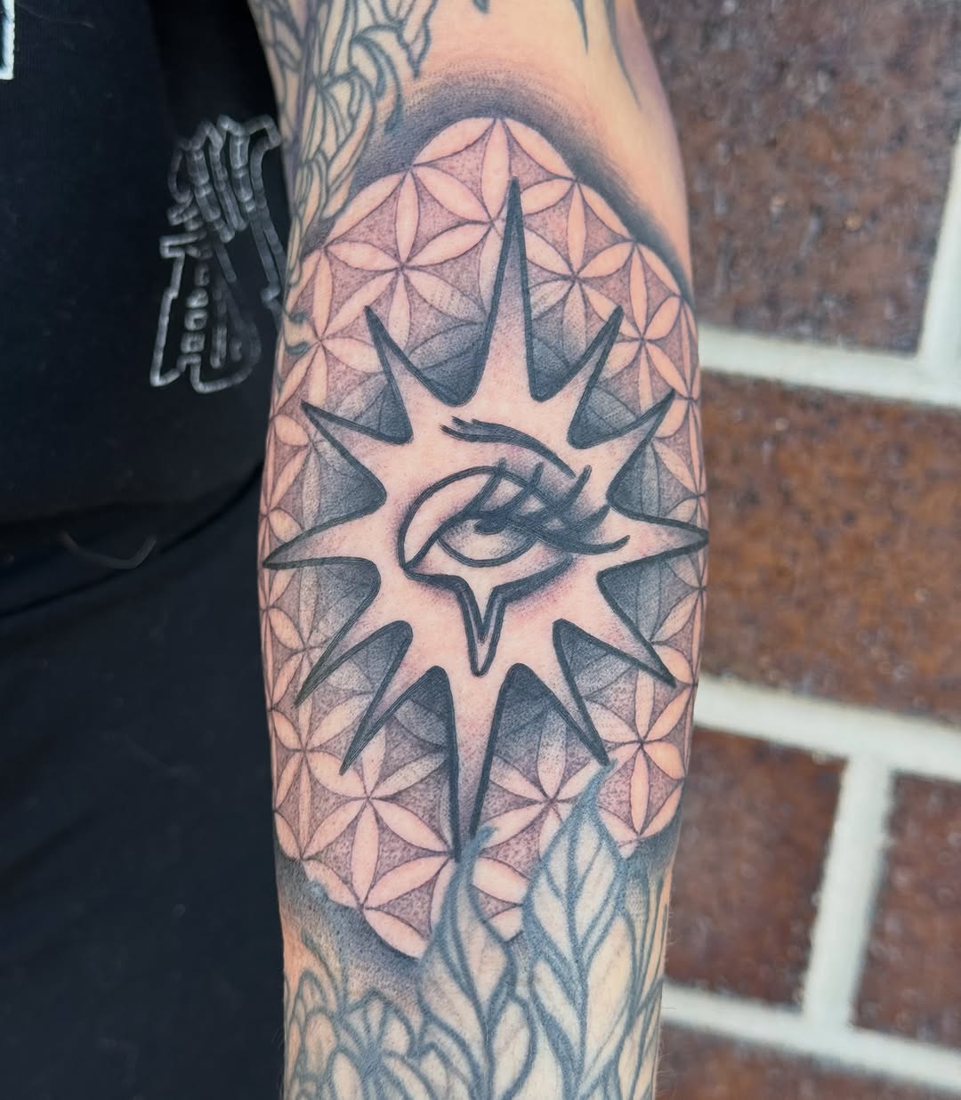 Tattoo by @kelseylouistattoos — geometric, illustrative