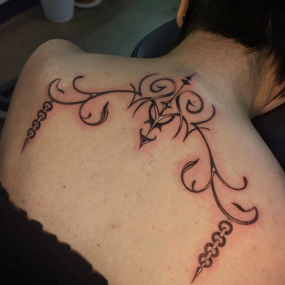 Tattoo by @jasdillonart — ornamental, blackwork