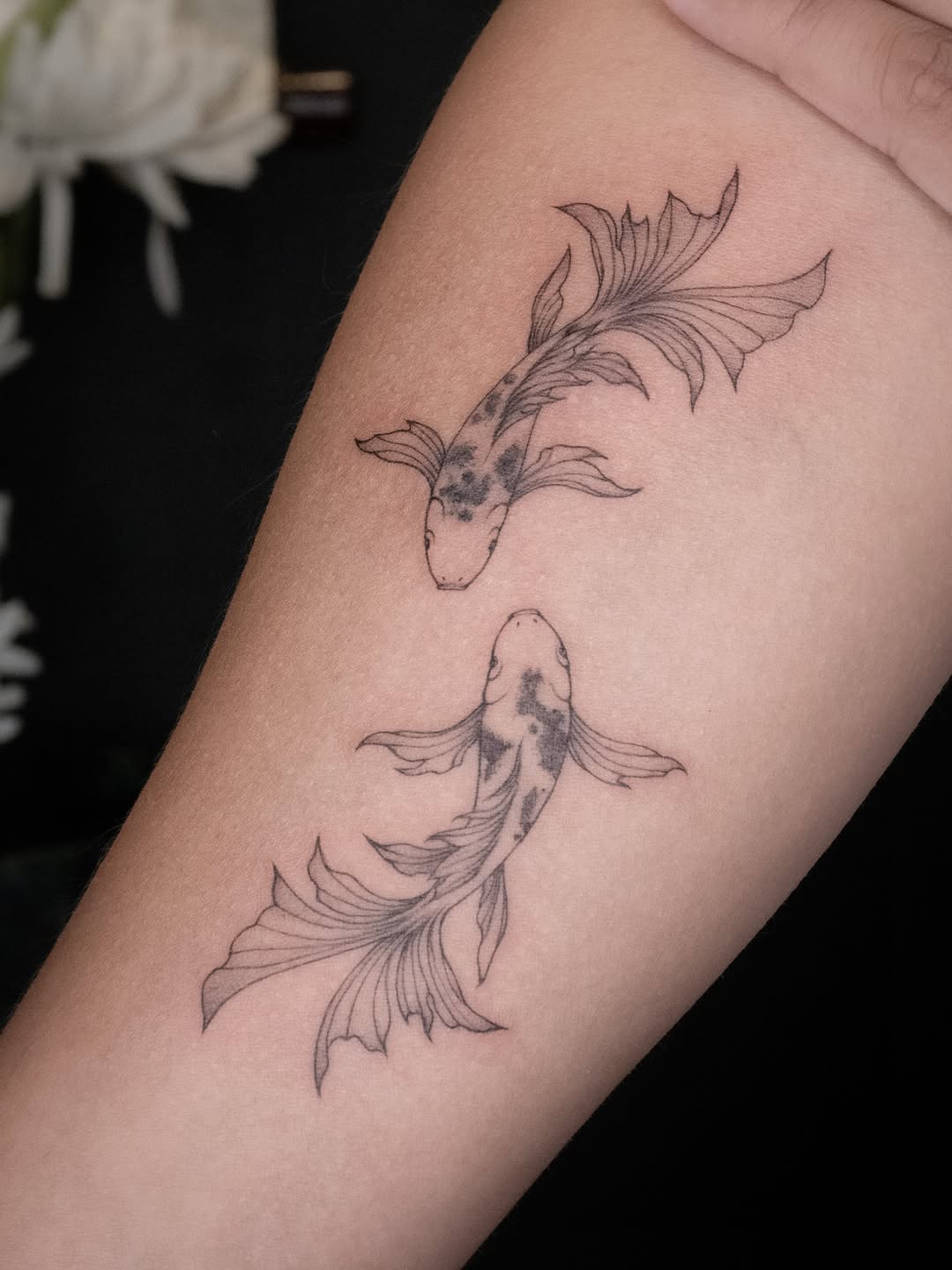 Tattoo by @junh_tattoo β fine_line, black_and_grey
