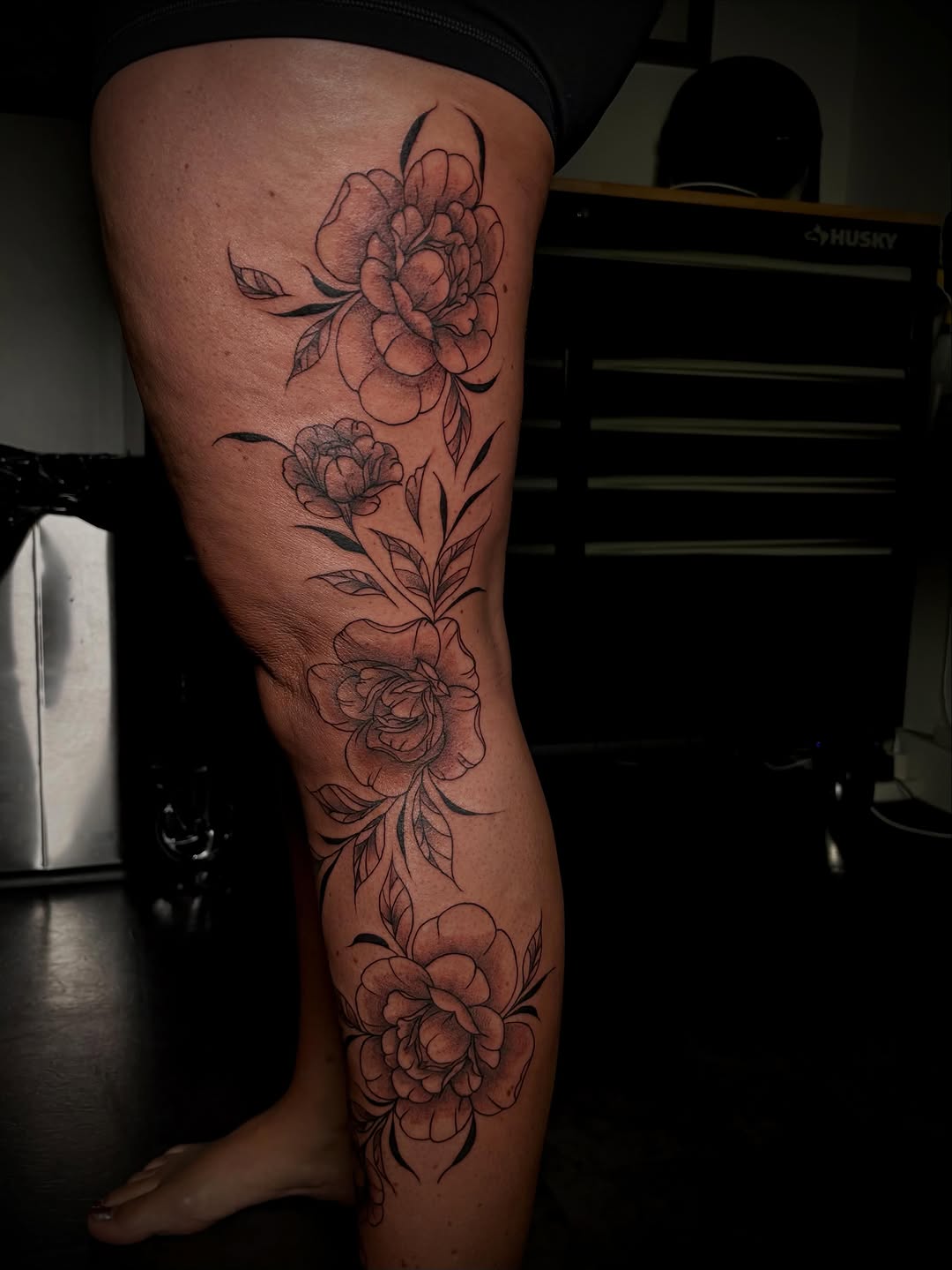 Tattoo by @morbid_studioss — fine_line, black_and_grey