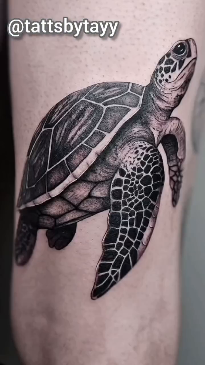 Tattoo by @tattsbytayy — black_and_grey, realism