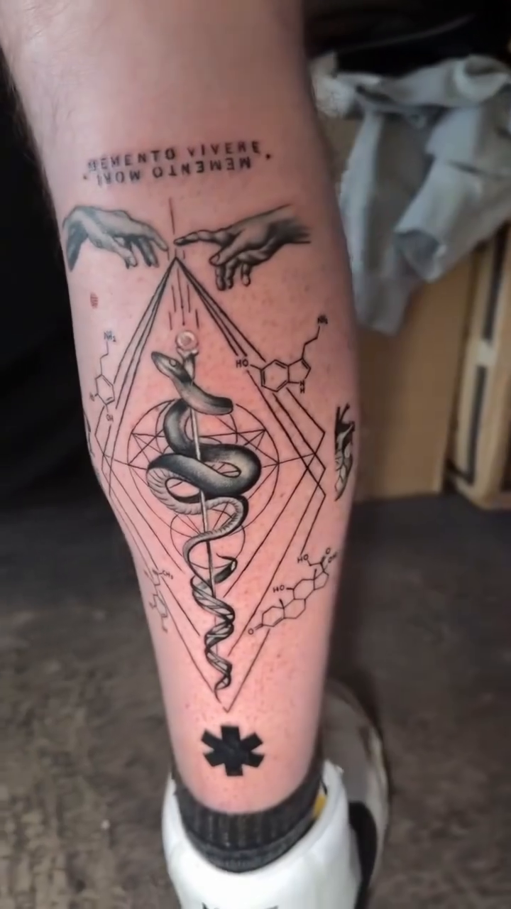 Tattoo by @ryno_ink โ geometric, fine_line