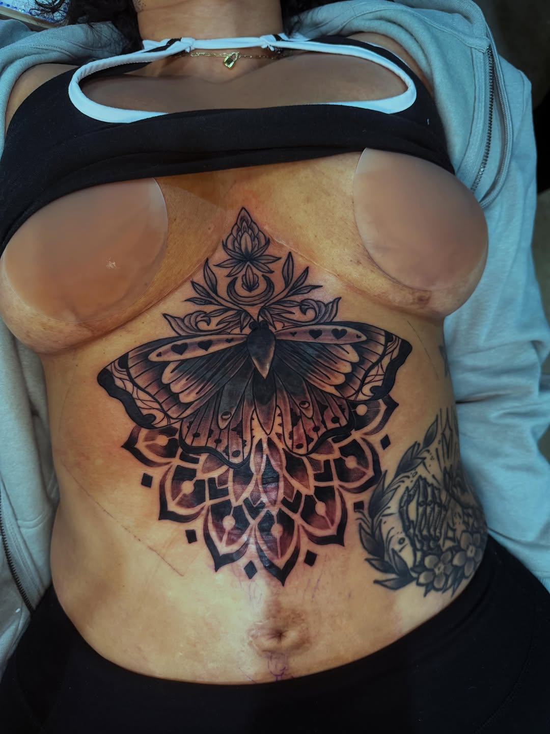 Tattoo by @official.inkk.bae — black_and_grey, ornamental