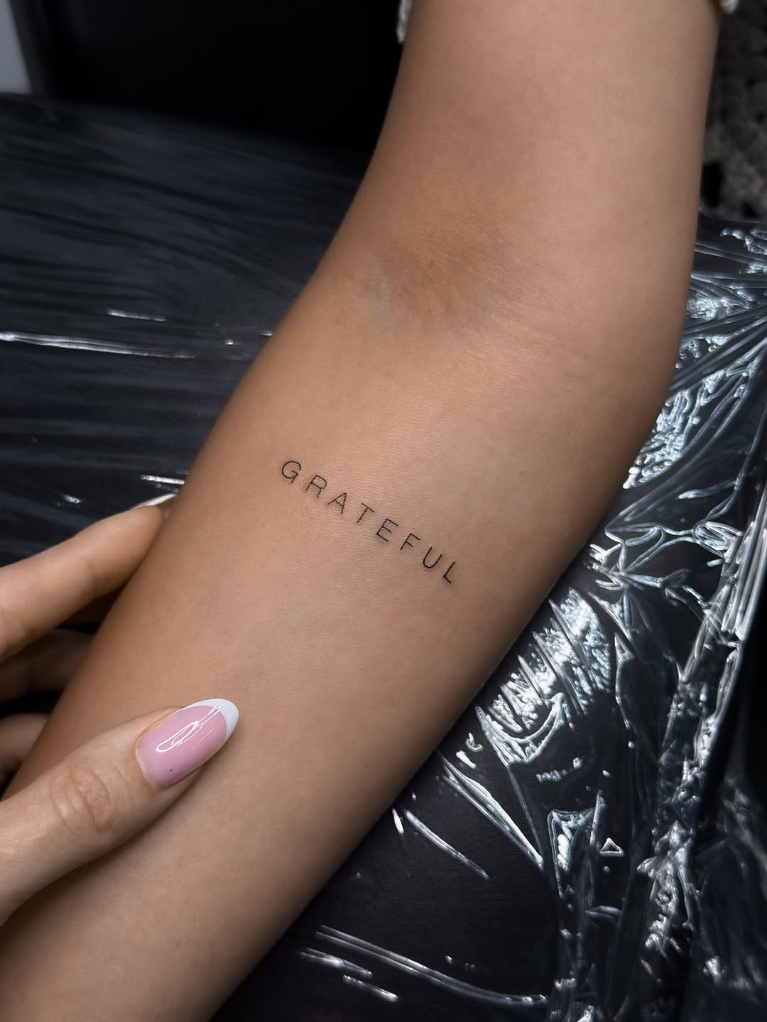 Tattoo by @tattoo_hazzard — lettering_script, fine_line