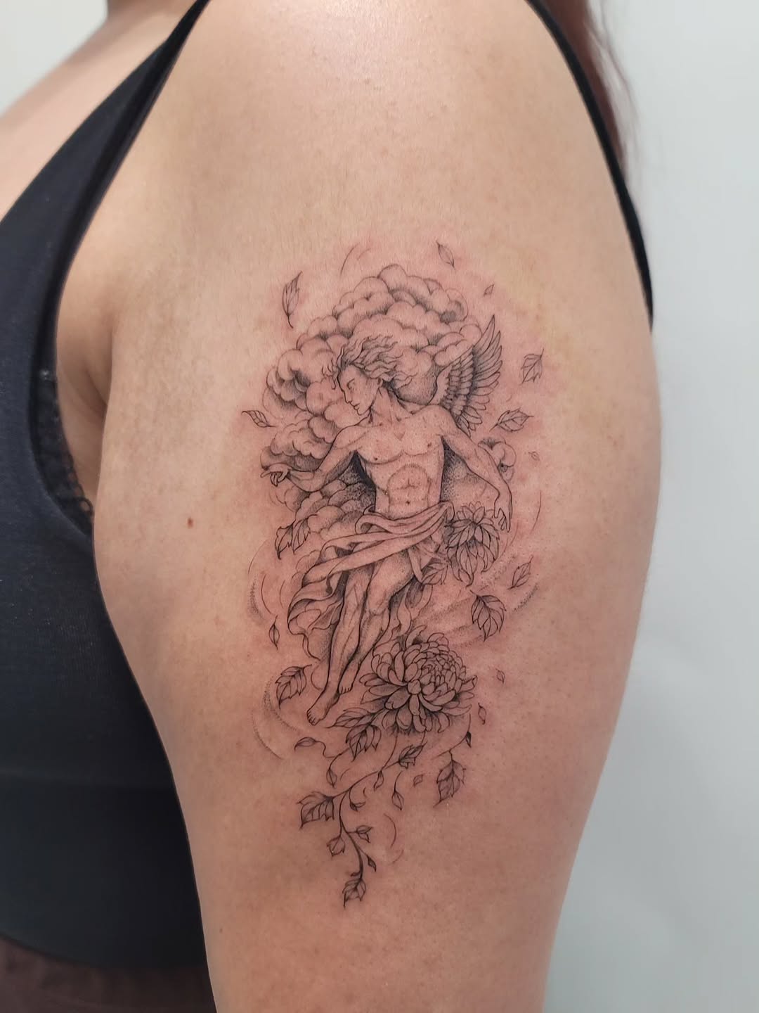 Tattoo by @christinaphungtattoos — illustrative, fine_line