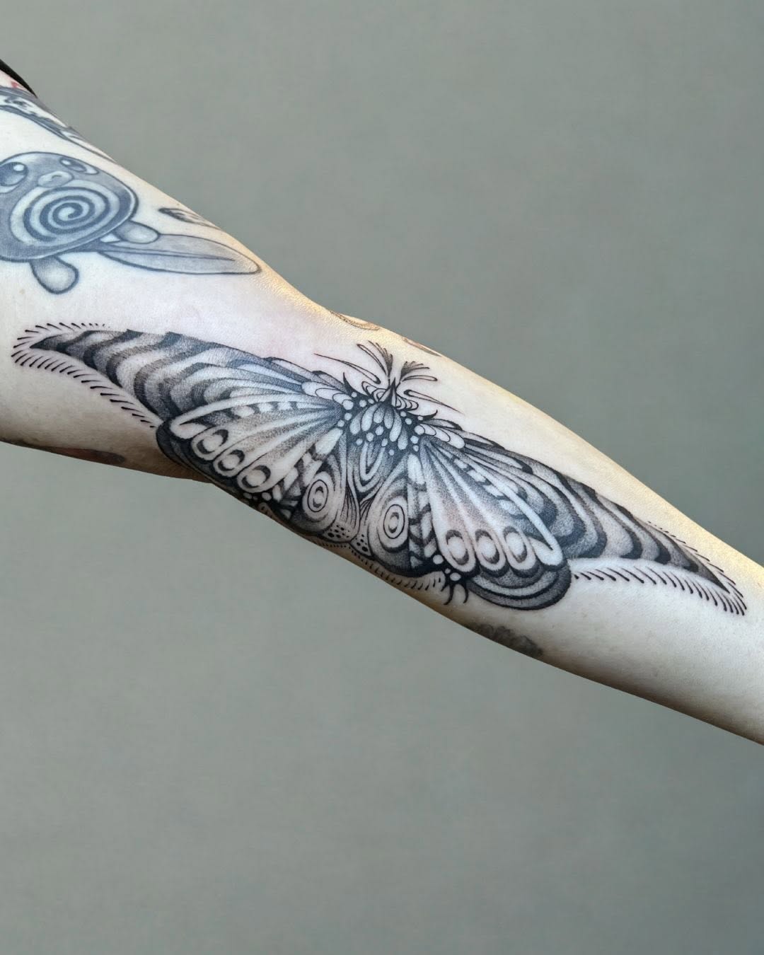 Tattoo by @smp.art_ — black_and_grey, dotwork