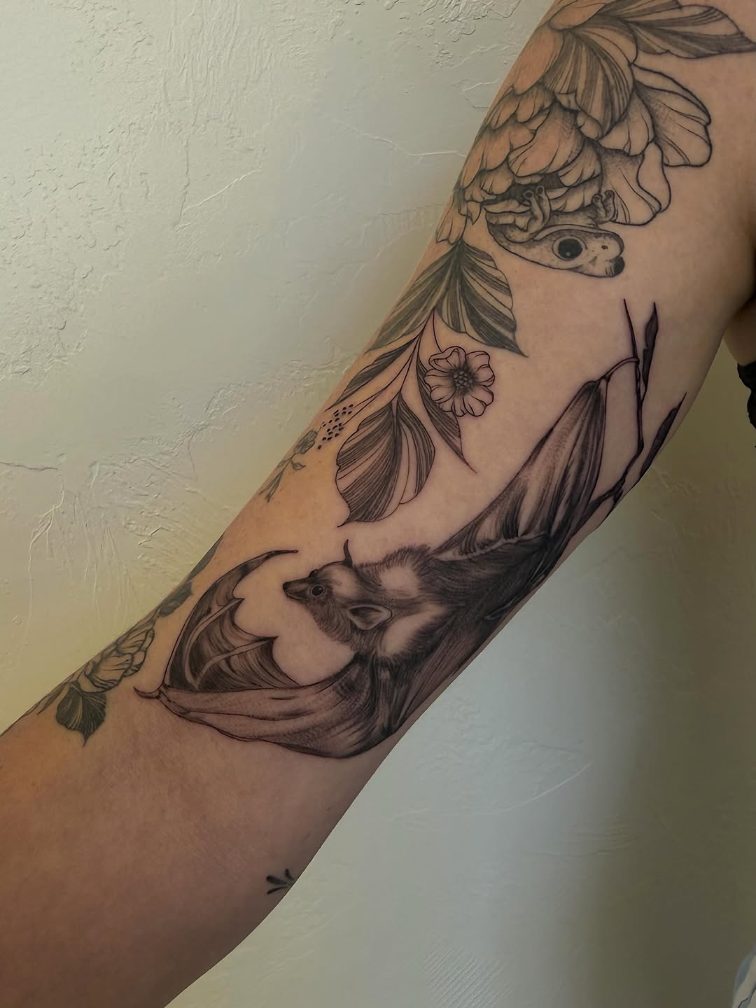 Tattoo by @bohemycollective — illustrative, black_and_grey
