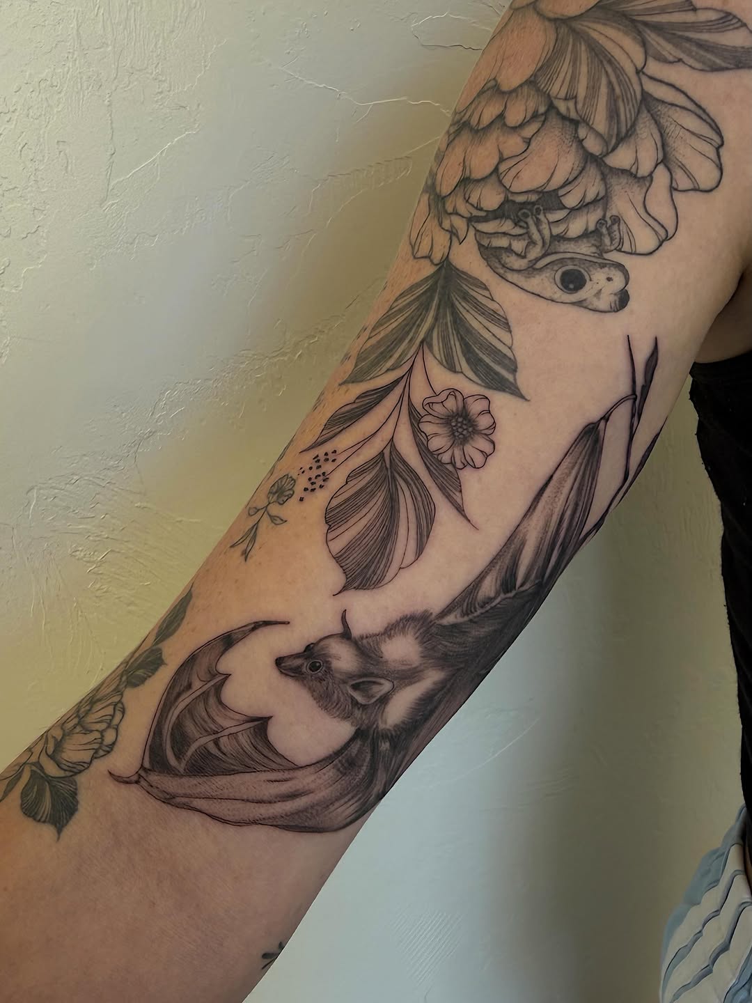 Tattoo by @bohemycollective — illustrative, black_and_grey