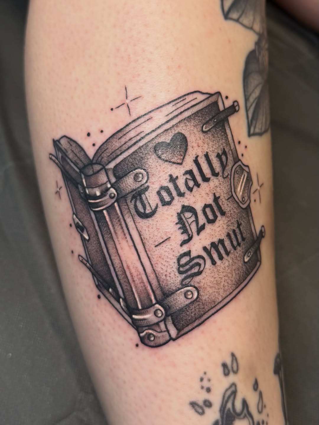 Tattoo by @missdee_tattoo — illustrative, lettering_script