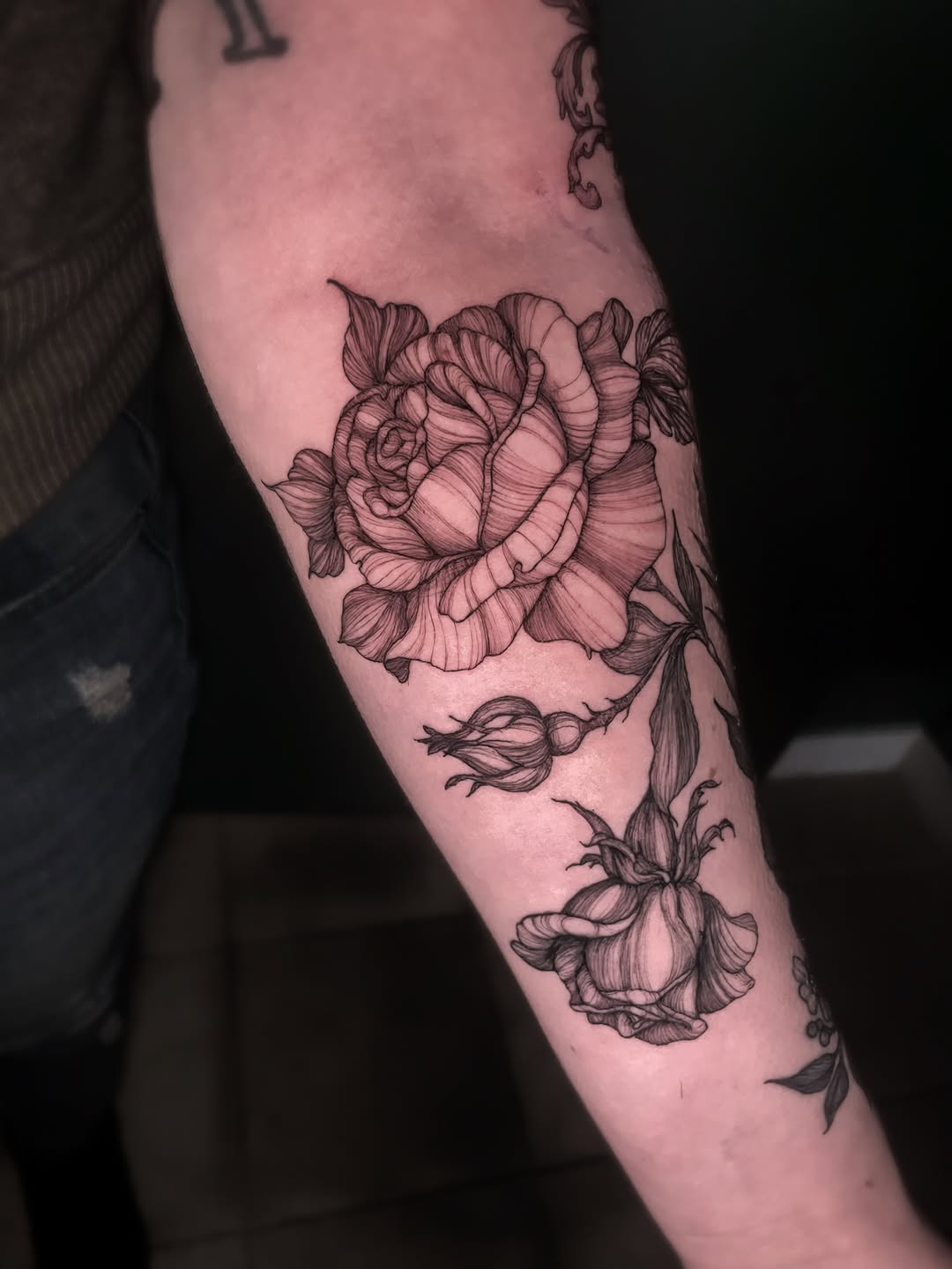 Tattoo by @dyingdelicately β illustrative, black_and_grey