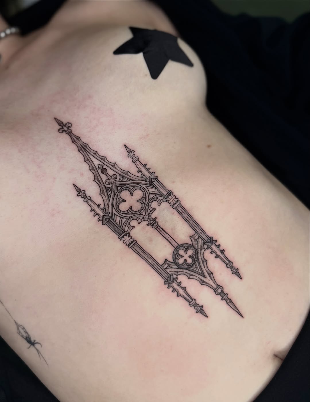 Tattoo by @jenaperrytattoos — ornamental, black_and_grey