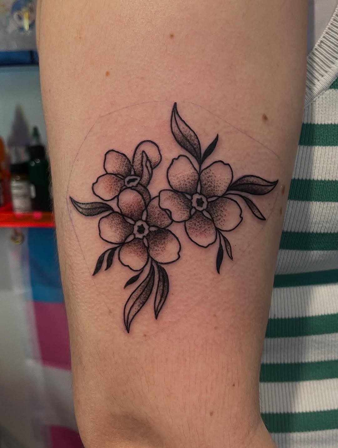 Tattoo by @jessp_tattoo — fine_line, black_and_grey