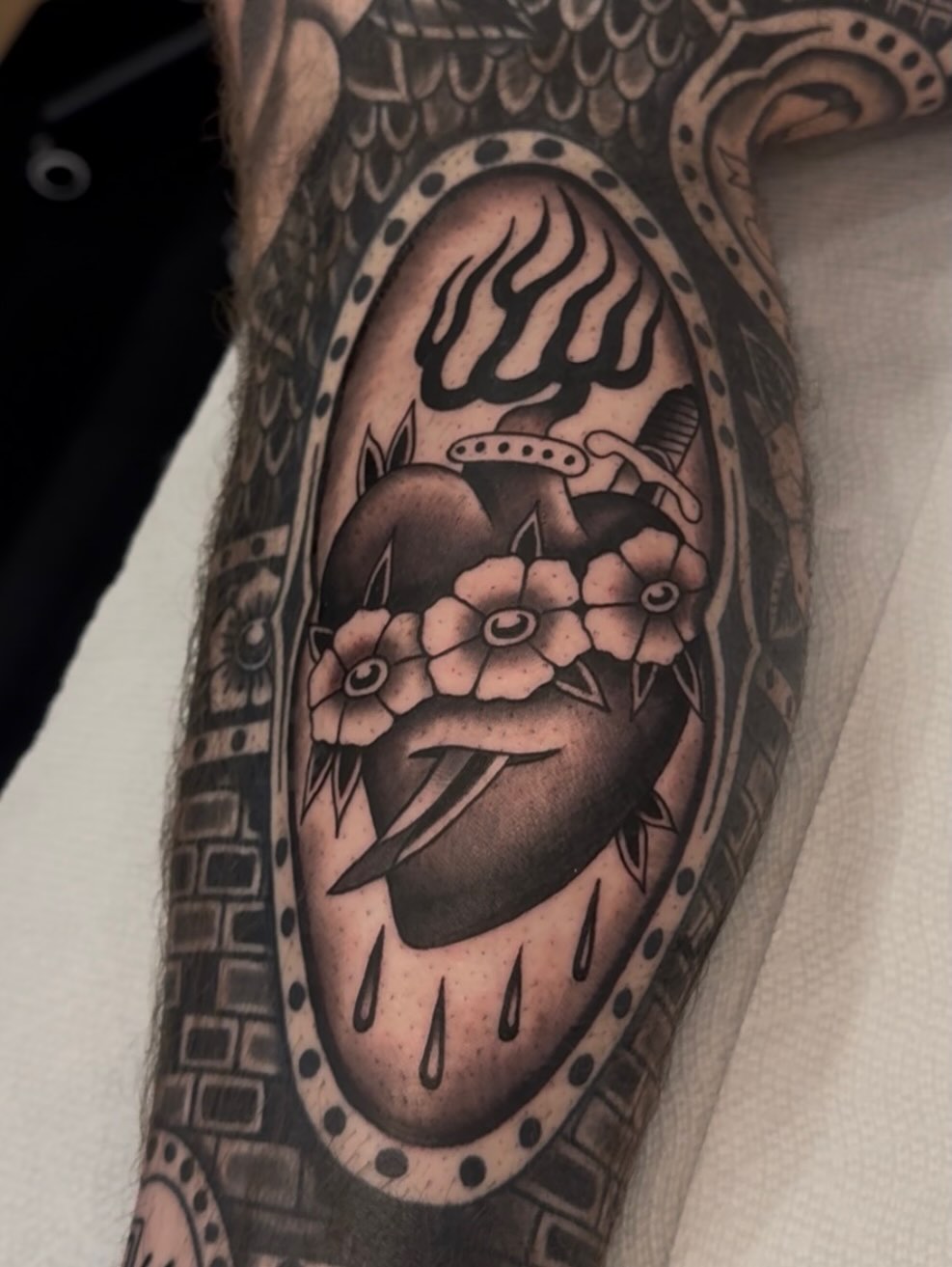 Tattoo by @coryallentattoos β american_traditional, black_and_grey