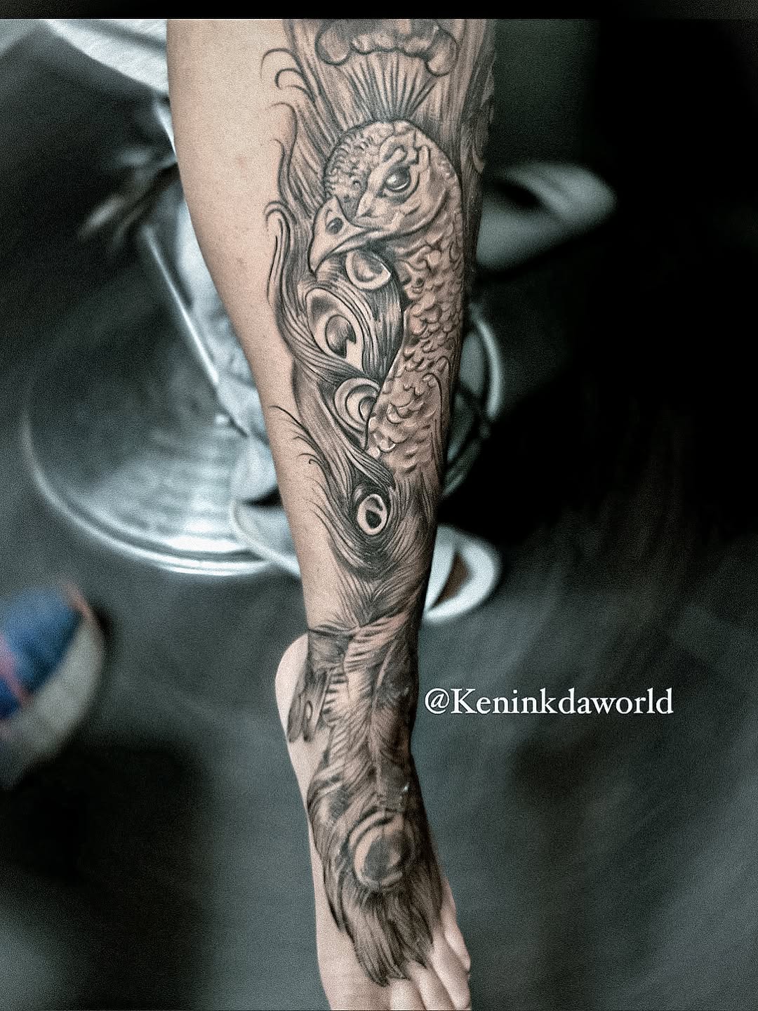 Tattoo by @keninkdaworld — realism, black_and_grey