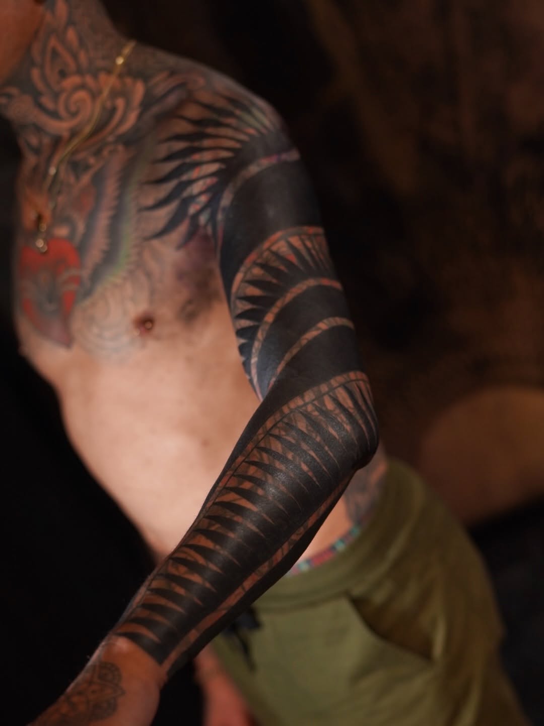 Tattoo by @oliver_kenton — blackwork, ornamental