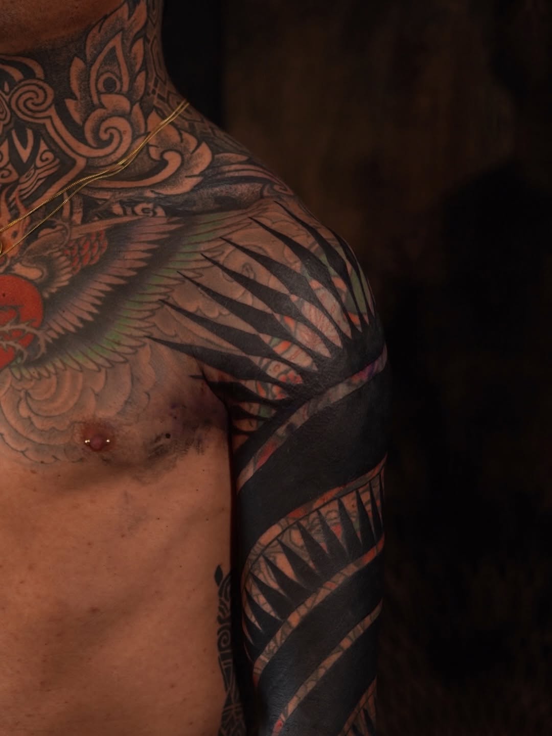Tattoo by @oliver_kenton — blackwork, illustrative