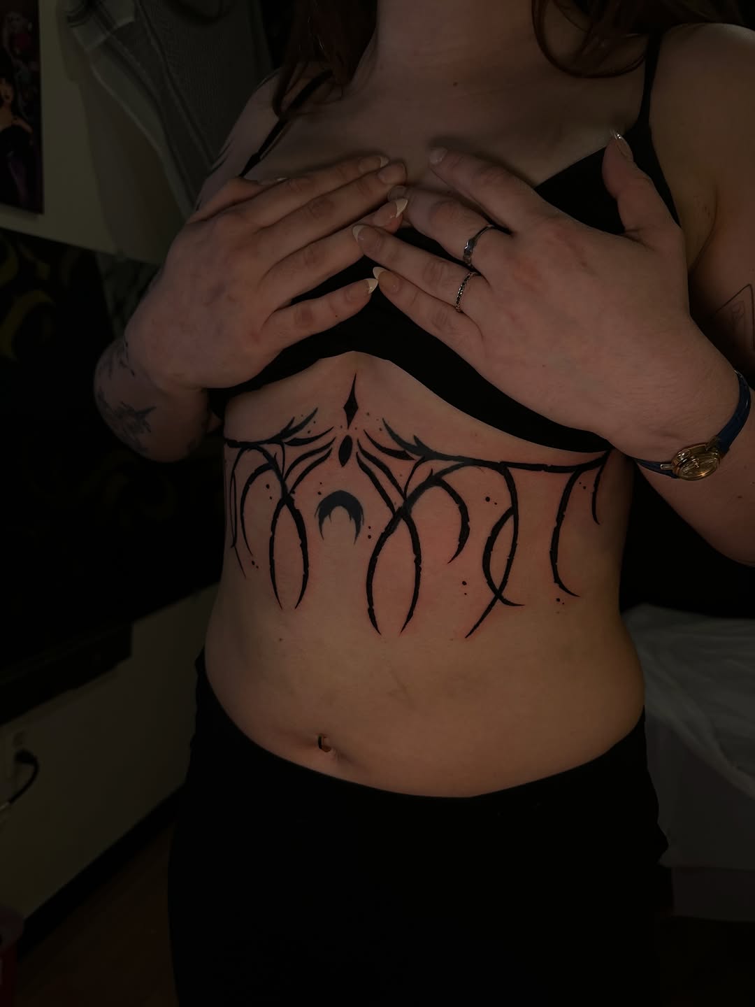 Tattoo by @line_ink — blackwork