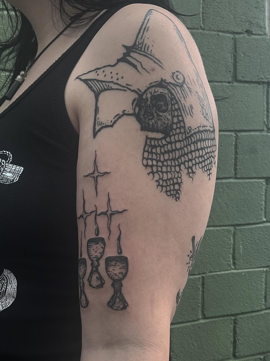 Tattoo by @oldhandart โ blackwork