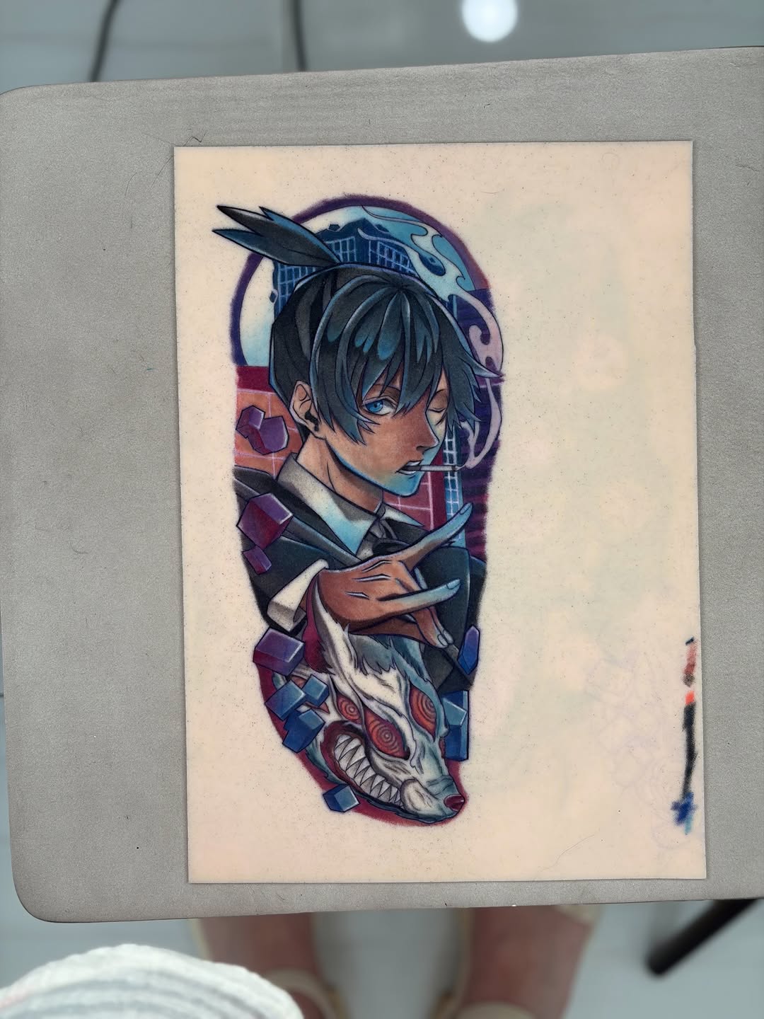 Tattoo by @_justq_inkkk โ anime
