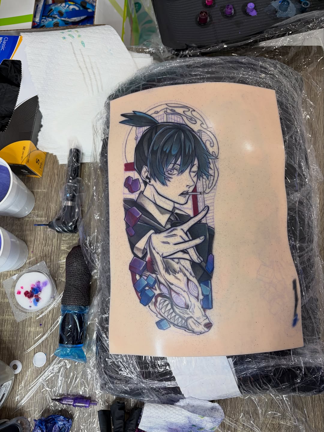 Tattoo by @_justq_inkkk โ anime