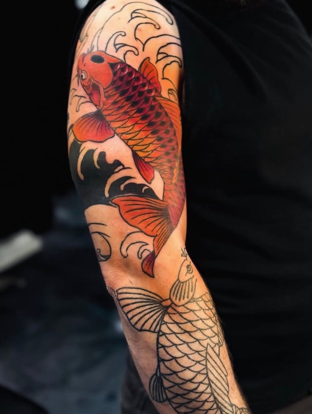 Tattoo by @marieamor_ink — japanese_irezumi, illustrative