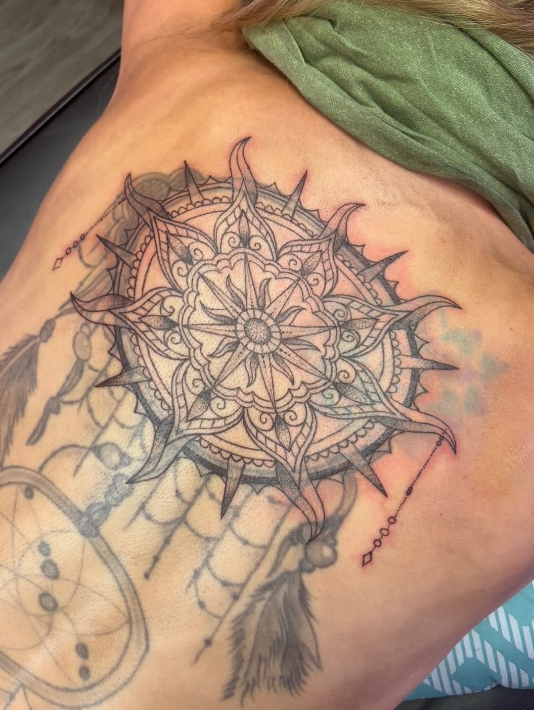 Tattoo by @pinklavishtattoos โ geometric, dotwork