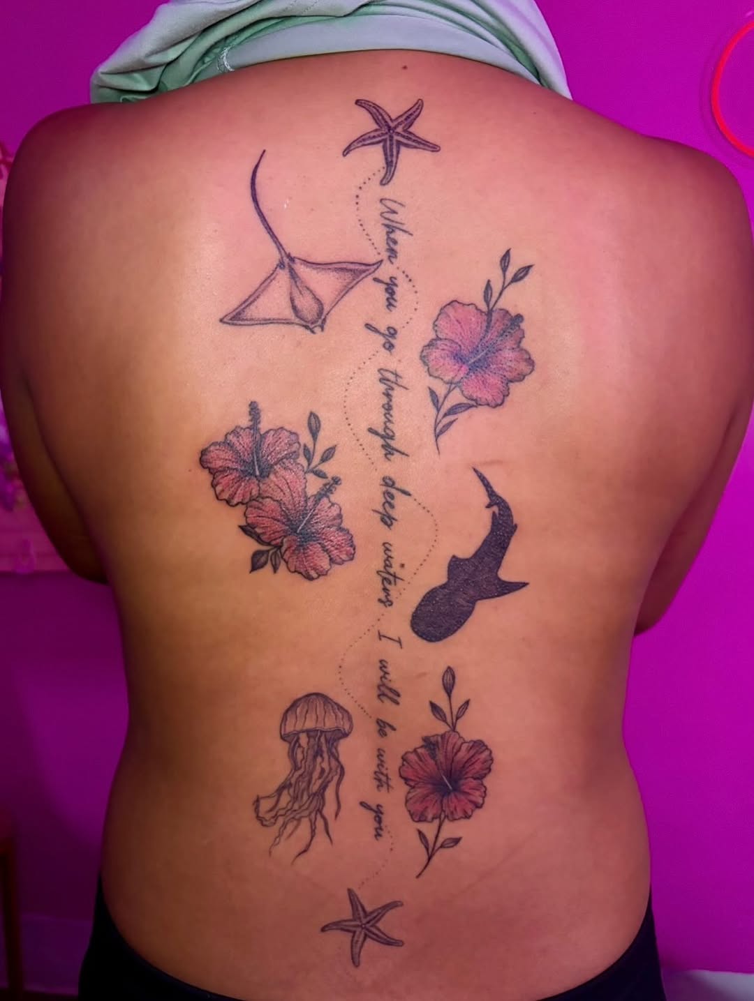 Tattoo by @pinklavishtattoos โ illustrative, lettering_script