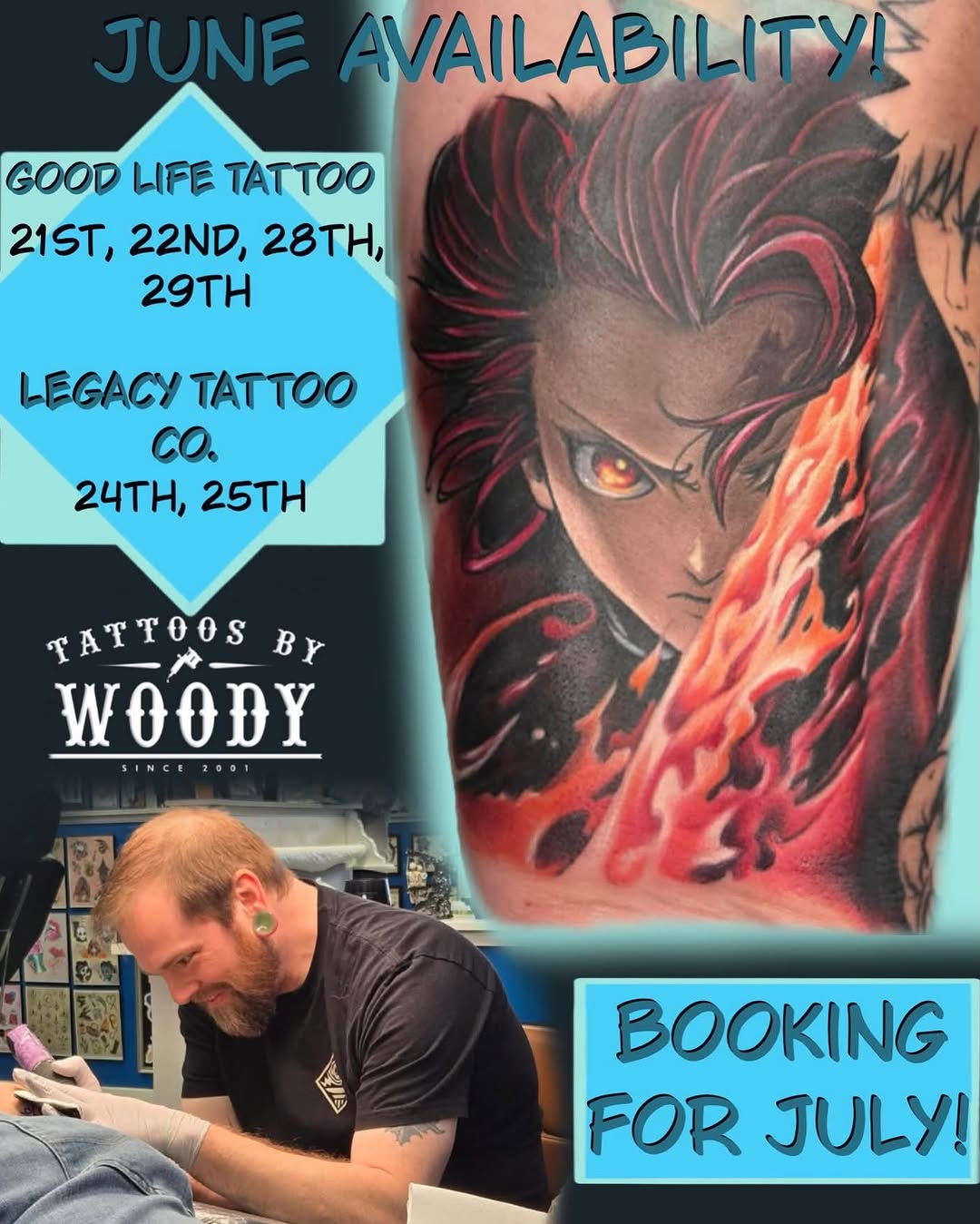 Tattoo by @tattoosbywoody — anime, realism