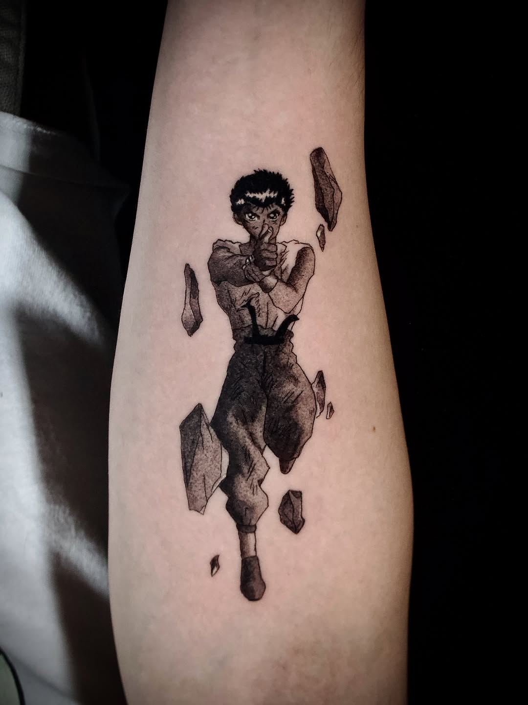 Tattoo by @kan.artistt — anime